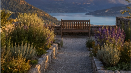 Terrasse en pierres sèches lac d'Annecy à Annecy — photo 4