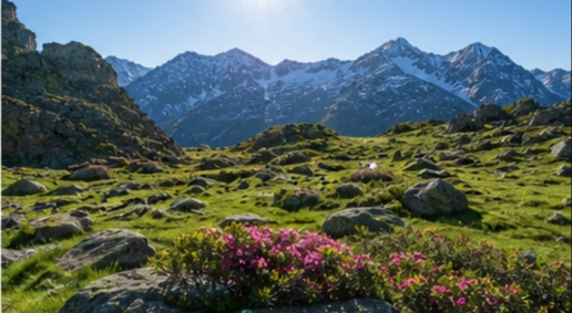 Alpage avec rhododendrons sauvages Pyrénées à Tarbes — photo 5