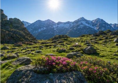 Alpage avec rhododendrons sauvages Pyrénées à Tarbes — photo 5