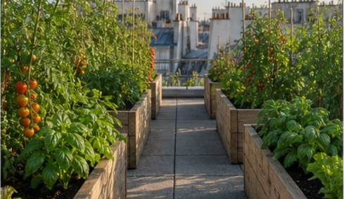 Potager urbain sur toit-terrasse Paris à Paris — photo 4