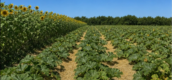 Grand champ de courges et potirons Vendee à La Roche-sur-Yon — photo 1