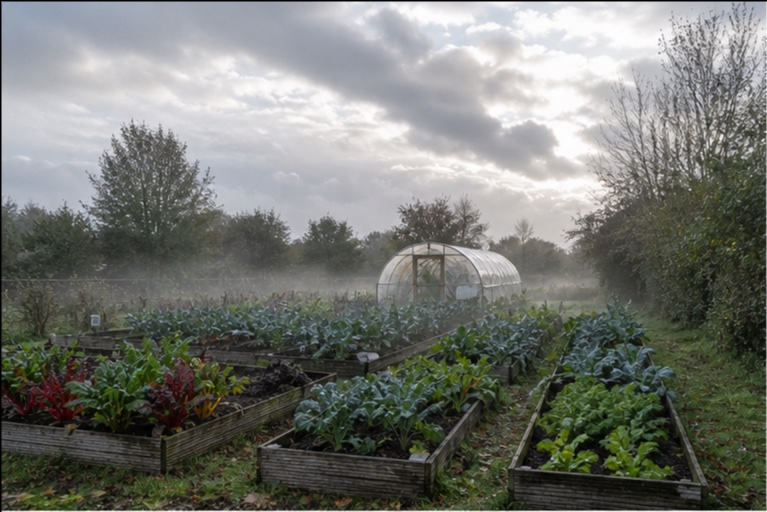 Photo principale du terrain Potager avec serre tunnel Bretagne