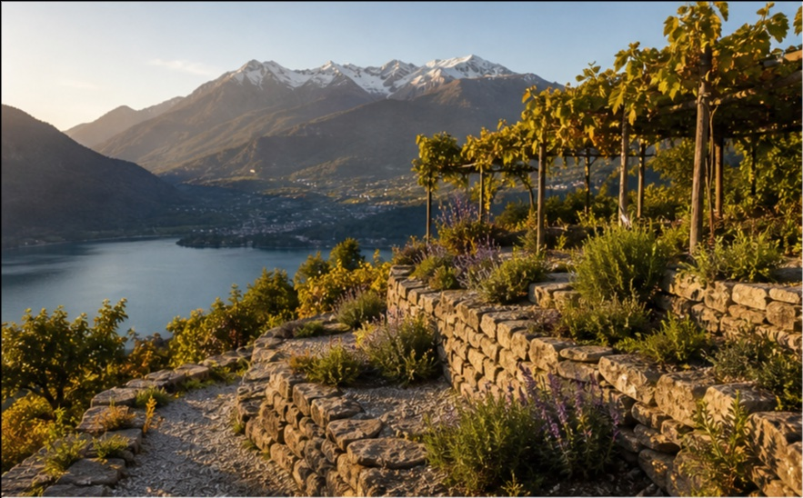 Photo principale du terrain Jardin alpin avec vue lac Savoie